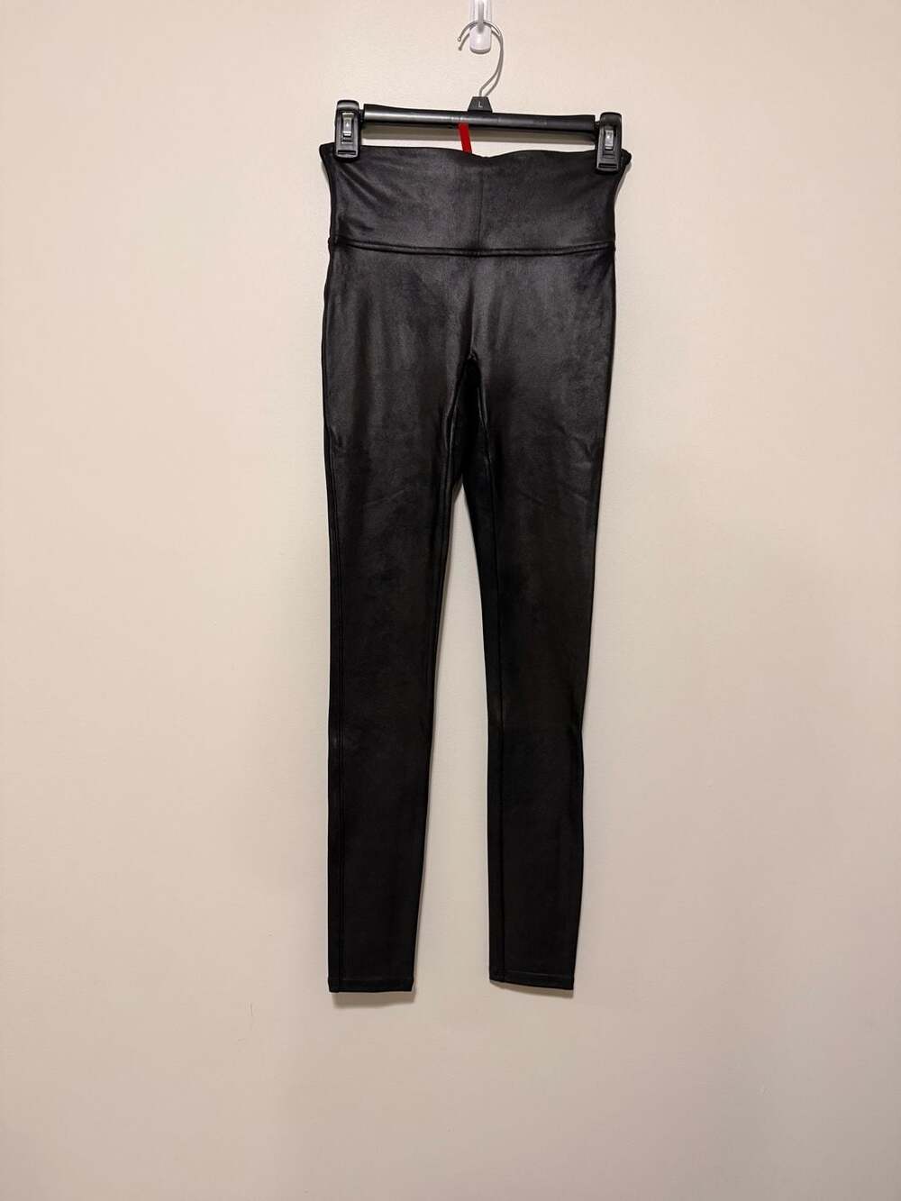 Spanx Leggings Women’s Small Faux Leather in Black Yoga Workout Athletic Pants